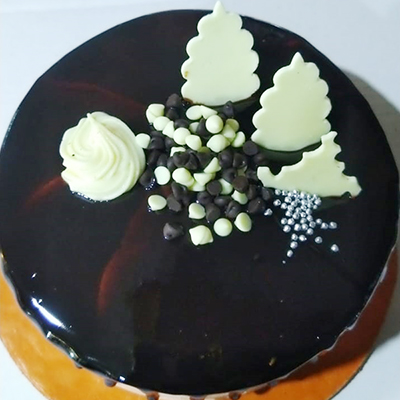 "Round shape Chocolate Cake -500 Gms (Exotica) - Click here to View more details about this Product